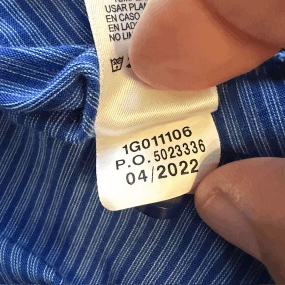 Kim Nantz by Vineyard Vines Men's Striped Polo Shirt Blue Size XL - Picture 4 of 7